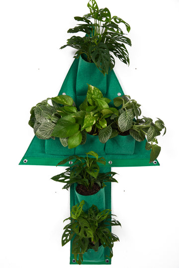 Árbol de Navidad pequeño tipo bolsa de cultivo vertical 6 Bolsillos de 58cm X 98cm